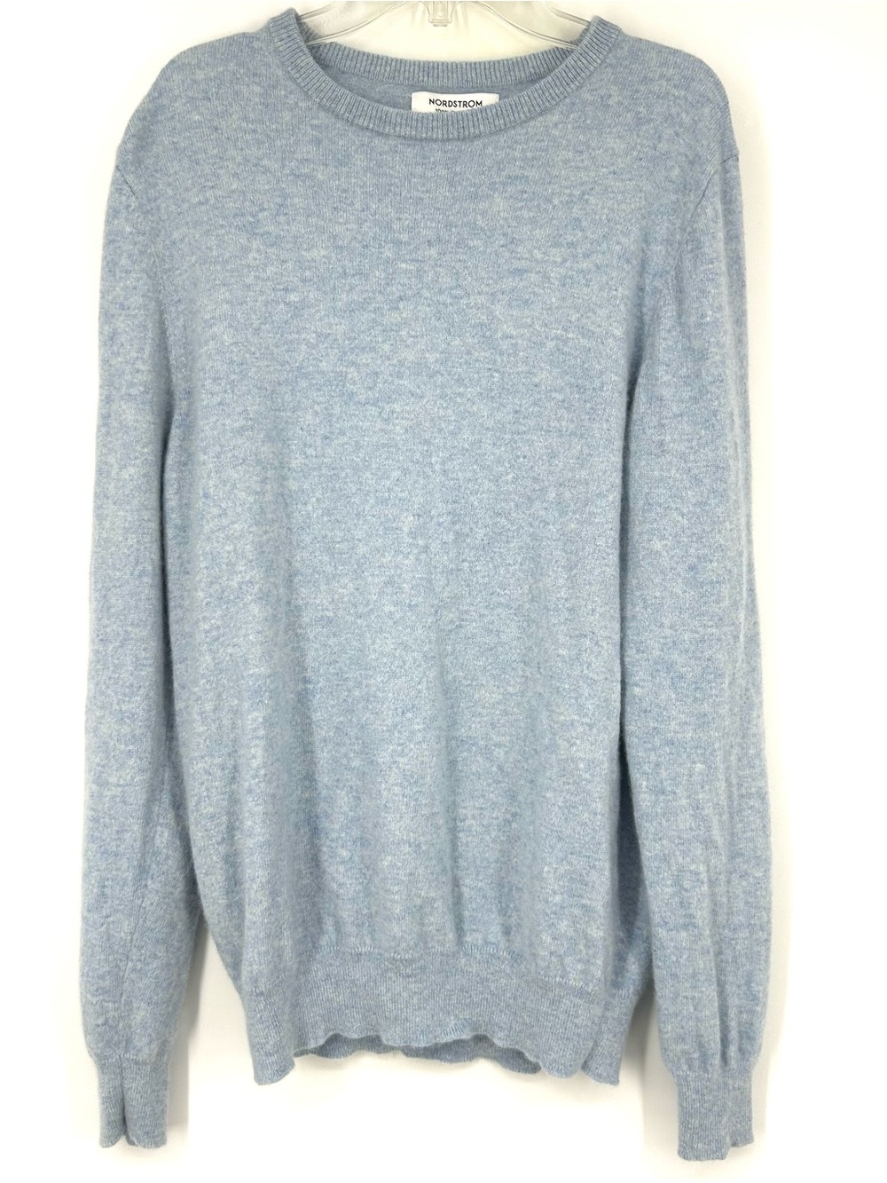 Nordstrom 100% Cashmere Crewneck Sweater Blue